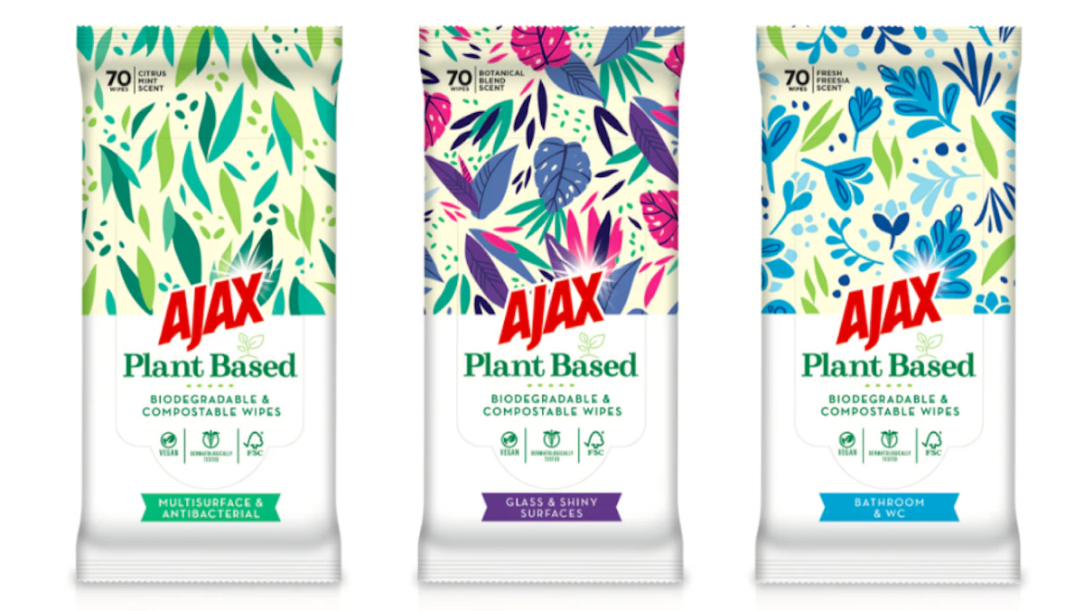 Iconic Ajax Brand Adopts a New Pack Attitude for Compostable Wipes in EU - Vimarsana News