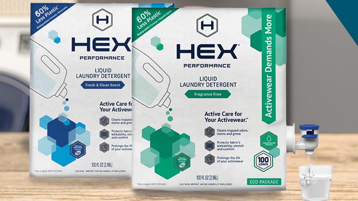 Hex top laundry detergent