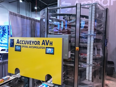 The AccuVeyor AVL from AmbaFlex at PACK EXPO Las Vegas 2021