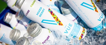 VUE Vitamin Tea is hot-fill processed and is packaged in a 59-dia, 20-oz Pacific Round aluminum bottle topped by Silgan’s 38 TZS aluminum ROPP closure.