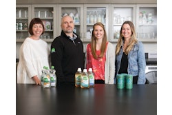 Pictured from left are CEO Alison Whritenour, Director of Packaging Development Derrick Lawrence, Manager of Packaging Development Kelly Murosky, and Global Director of Advocacy and Sustainability Ashley Orgain.