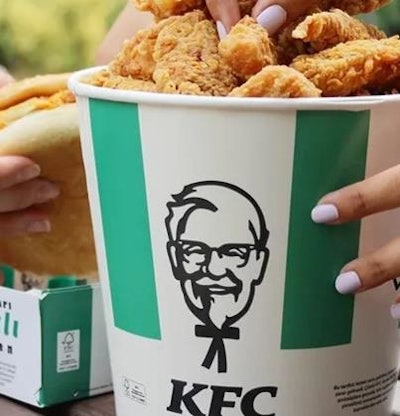 KFC Limited Edition Green Fiber-Based Paper Packaging