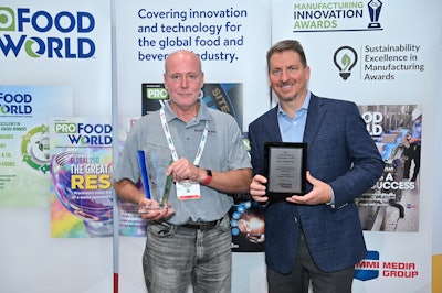 During PACK EXPO Las Vegas in September, Kraft Heinz’s Shaun Flaharty accepted a 2021 Manufacturing Innovation Award from ProFood World on behalf of the company’s Wausau, Wis., facility.
