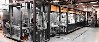 Unilogo Robotics’ Cleanline packaging system targets liquid product CPGs in industries like cosmetics, pharmaceuticals, and household cleaners and chemicals.