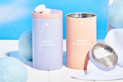 Consumers can use Blueland’s reusable steel Forever Tins to store their laundry tablets and laundry booster powder.