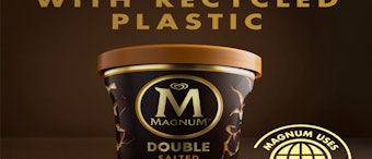 Unilever’s Magnum ice cream brand is the first in the category to use recycled plastic in its packaging. In August 2020, it rolled out 7 million tubs made from 100% certified circular PP throughout Europe.