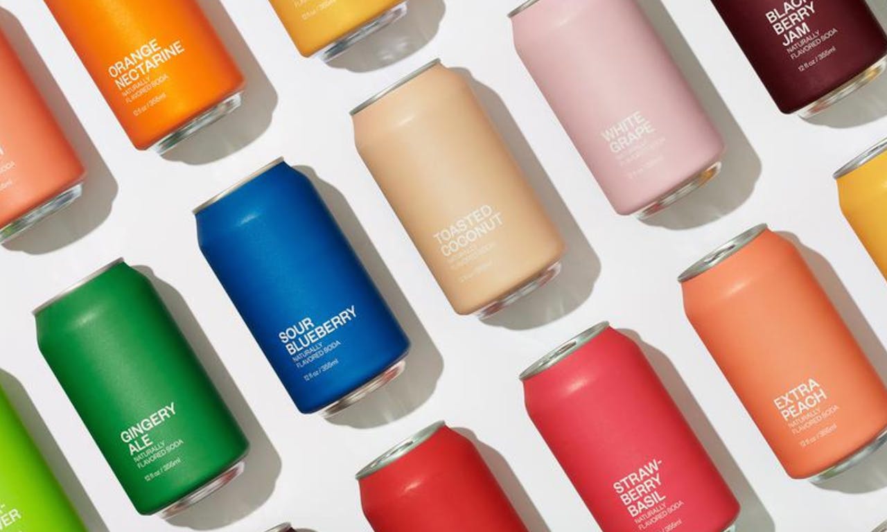 United Sodas of America put color front and center with its “daringly minimalist” packaging. Pentawards top packaging trends 