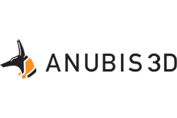 Anubis3 D Text Logo Rgb