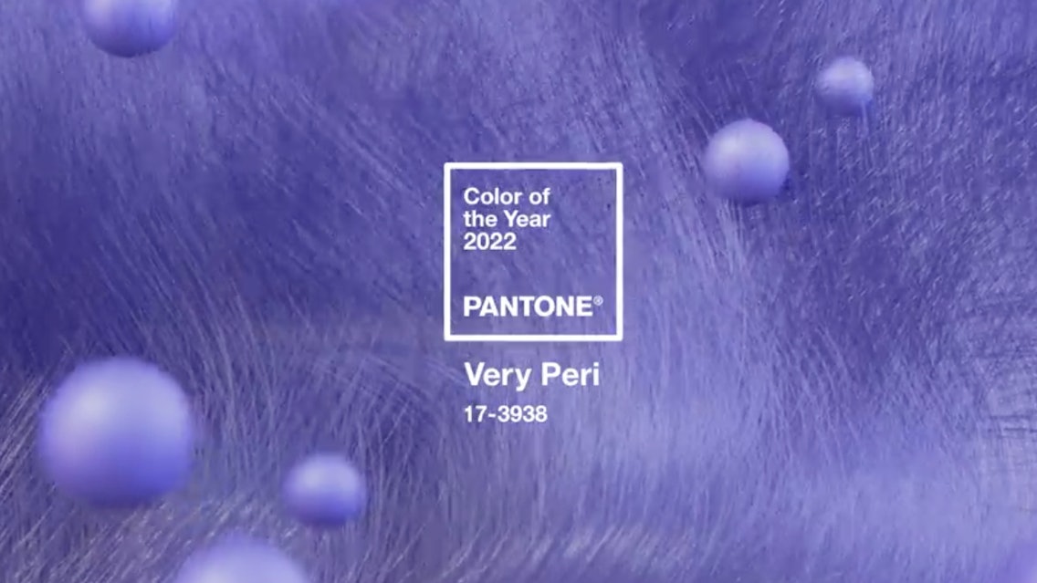 PANTONE® 17-3938 Very Peri is described as a dynamic periwinkle blue hue with a vivifying violet red undertone.