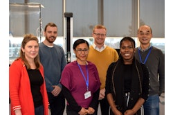 Featured in photo from left to right: Edyta Marek, James Ravenscroft, Audrey Caspar, Brett Harding, Sonia Tedeku, and Huafu Wang