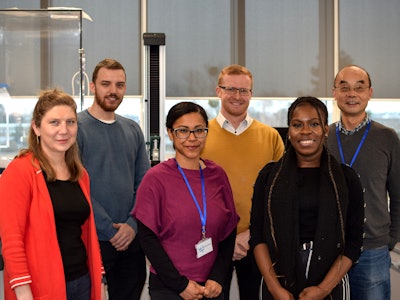 Featured in photo from left to right: Edyta Marek, James Ravenscroft, Audrey Caspar, Brett Harding, Sonia Tedeku, and Huafu Wang