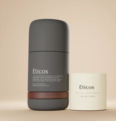 Eticos refillable deodorant