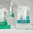 The Starter Kit for the Dove Reusable Body Wash Bottles + Concentrate Refills system comes with either an aluminum or a plastic bottle and one bottle of concentrate.