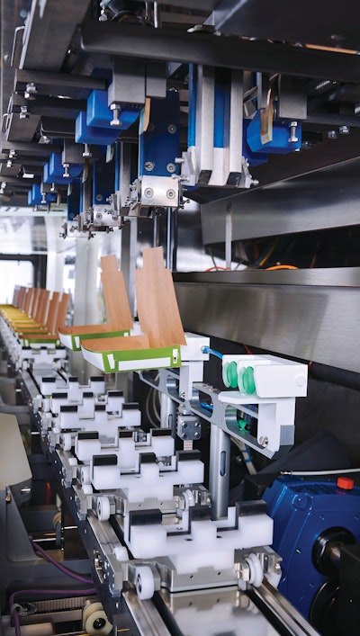 JLS designed and manufactured this carton handling system for high-speed, low-noise operation.