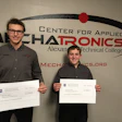 Mathias Rivers (left), and Brendon Leuthold (right), recipients of the Future Leaders in Packaging Scholarship.