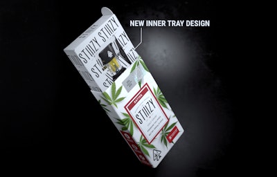 The STIIIZY vape pod package AFTER