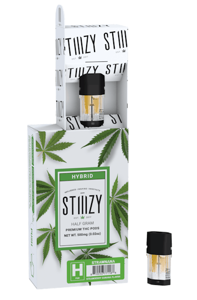 The STIIIZY vape pod package BEFORE