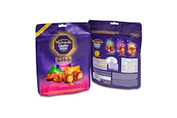 The dates are individually packed to maintain a smooth texture and sold in a striking stand-up pouch.