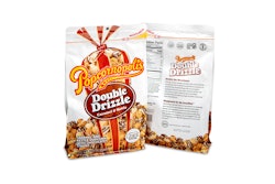 For the bag graphics, Popcornopolis created a design incorporating the brand’s iconic tube packaging.