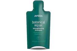 The new paper-based packets mimic familiar Aveda bottles in shape, multiple use capability, and prestige-brand appearance.