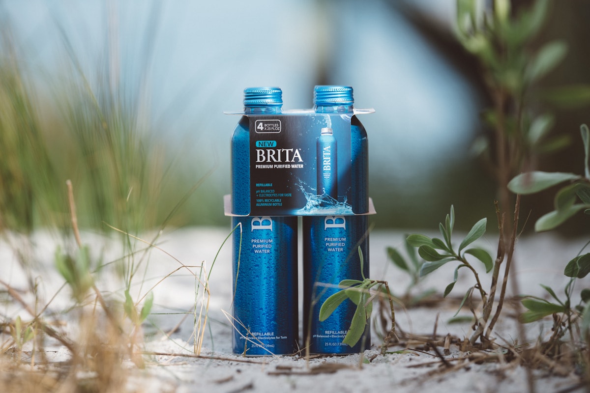 Brita Bottle with Water Filter 36-fl oz Plastic Water Bottle