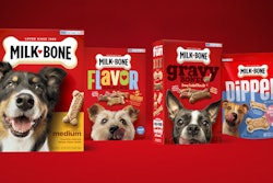 The new packaging is being used for 25 SKUs of the brand’s biscuits, chews, treats, and supplements.