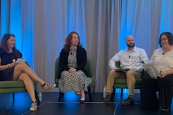 Sustainability – No Longer Just a “Nice to Have”, Speakers from Left: Lindsay Smaron, Samantha Smith, and Kevin Kane with Moderator Jamie Pero-Parker, PhD at thePACKout.
