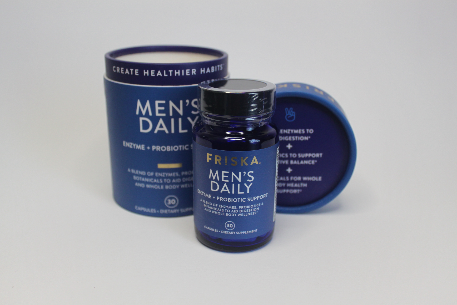 FR!SKA&trade; Men&rsquo;s Daily Enzyme + Probiotic Support Capsules