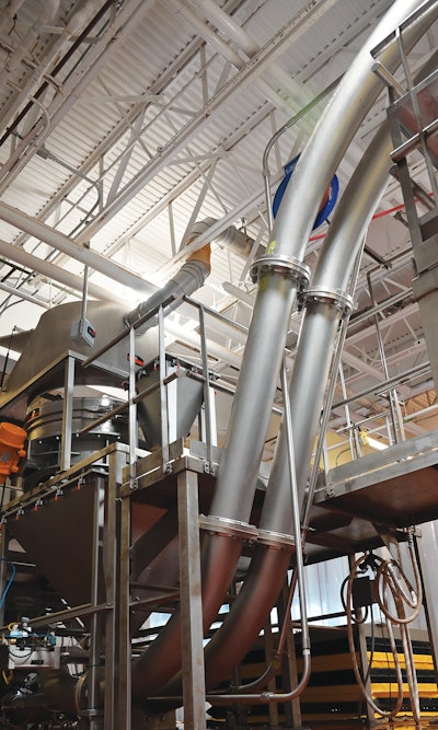 The SaniLux tubular chain conveyer significantly reduces the risk of product recall due to cross-contamination.