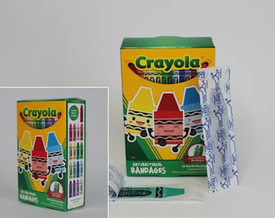 Crayola™ Crayon Shaped Antibacterial Bandages