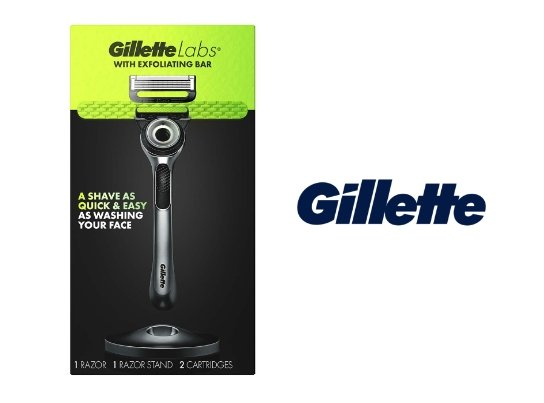 gillette razor packaging