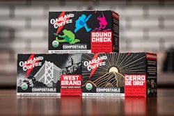 Oakland Coffee worked with independent artists, including concert photographers, graphic designers, and studio artists, with each packaging design showcasing a different designer or artist collaboration.