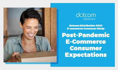 Dotcom Distribution, a provider of B2C and B2B fulfillment and distribution services, has released its eighth annual e-commerce consumer study.