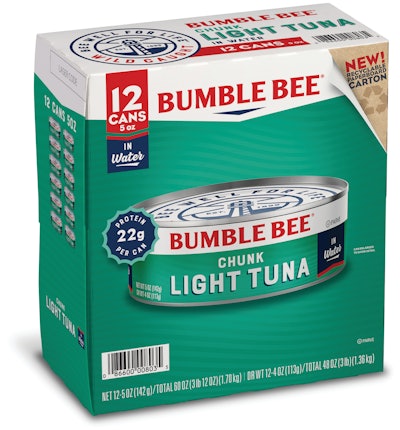 The tallest, 10- and 12-count multipacks, take advantage of an overhead squaring lug feature on the cartoner, which is helpful due to the cartons’ heights.