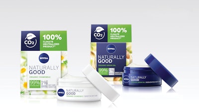 A new jar for Nivea’s Naturally good face care product uses PP made from a certified renewable material, tall oil.