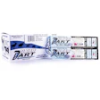 Printed, branded lidding material seals product in thermoformed trays. Both the larger dosage and the petite darts are then cartoned for retail at a 24-count.