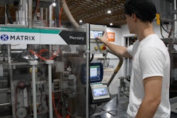 The Mercury bagger is controlled by an Allen Bradley MicroLogix PLC system with a 7-in. color touchscreen.