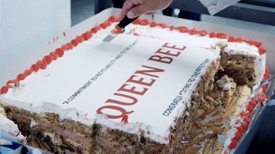 “We’re Bumble Bee, and this facility is our hive of tuna operations,” Miguel Diaz, the forklift driver on that packaging line who came up with the Queen Bee moniker, said at the machine dedication, over cake. “This is our Queen Bee.”
