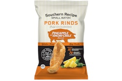 Pineapple and Ancho Chile pork rind package design