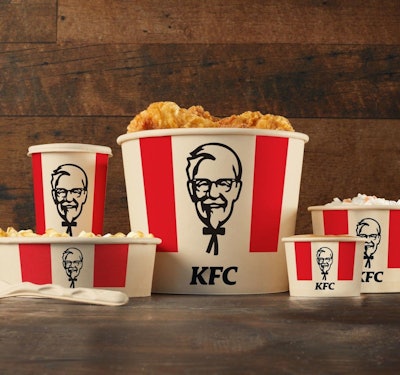 KFC biodegradable fast food packaging