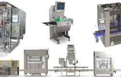 Running in the Paxiom Group booth is the V25 bulk weigh filling system, a full turnkey system that includes automated case erecting, bag inserting, bulk weigh filling, bag uncuffing, and case sealing.