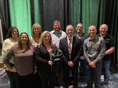 (From left to right; top to bottom): Betty Brown (OGI Controller), Kim Cruzen (OGI General Manager and Vice President), Scott Tucker (OGI Supply Chain Manager), Paul Cagle (OGI EHS Manager), Bobby Upton (OGI Shop Manager), Leslie Sikes (OGI Human Resources Manager), Stacey Schmidt (OGI President), Chris Posey (OGI Marketing Manager), and Jose Pereira (OGI Vice President of Engineering)