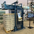 On display at PACK EXPO International, the International Microbus is a semi-automatic empty can depalletizer that can handle six different types of pallets.