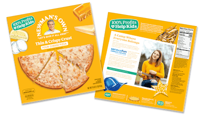 Sophie from Ohio is featured on the packaging for Four Cheese Pizza.