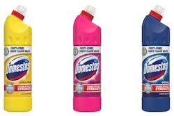 Unilever's Domestos 50% PCR Bleach Bottles