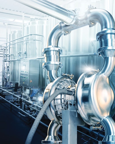 Food and beverage processors are looking for more energy-efficient pump designs. The Wilden Saniflo Hygienic pump reduces compressed air costs by up to 60%.