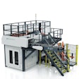 The new Maxiumus mid-speed case palletizer from BW Integrated Systems has been engineered to meet changing market needs for a smaller-footprint, more flexible high-level palletizer.