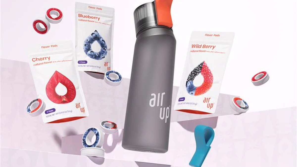 Air Up System Uses Refillable Bottle, Flavor Pods