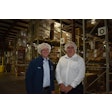 Jerry Thompson, president at CTI and Dave Sult, plant manager.