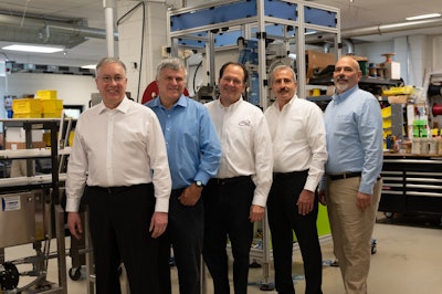 (left to right) Mark Meller, VP of Operations; Scott Weissenberg, VP of Finance & Administration; Neal Konstantin, CEO; Gary Tantimonico, President; Bob Purciello, Sr. VP of Technology